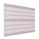 3Д забор Medium 630×2500 мм, пруток 4 мм, бордовый RAL 3011